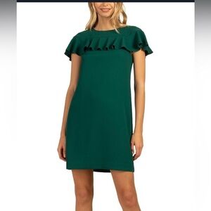 Trina Turk Green Sheath Mini Dress Sleeveless Casual